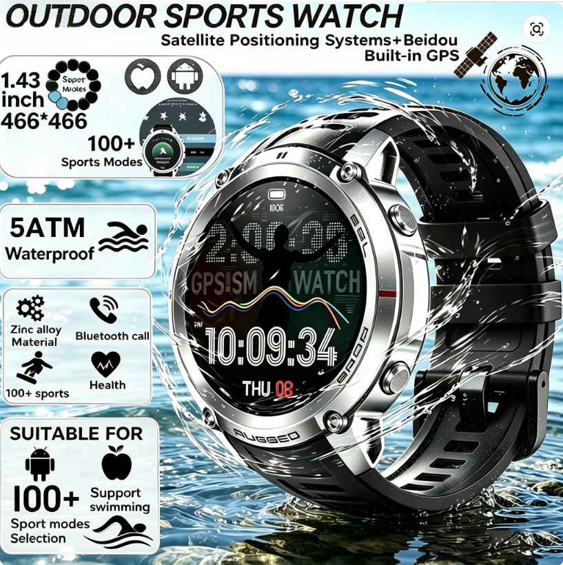Table Tennis World - 2026 Smart Watch Outdoor Sports Offline