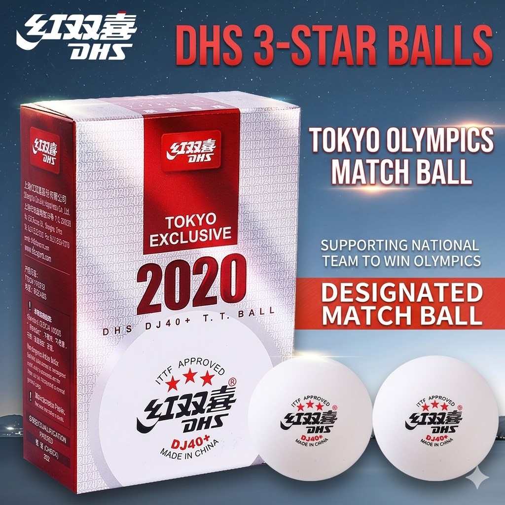 Table Tennis Olympics - 6pcs Original DHS WTT Ping Pong