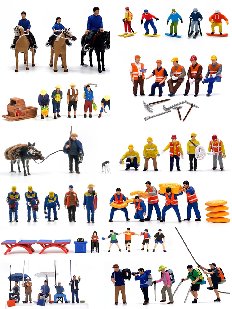 Table Tennis Venue - HO 1:87 Painted Figures HO Scale
