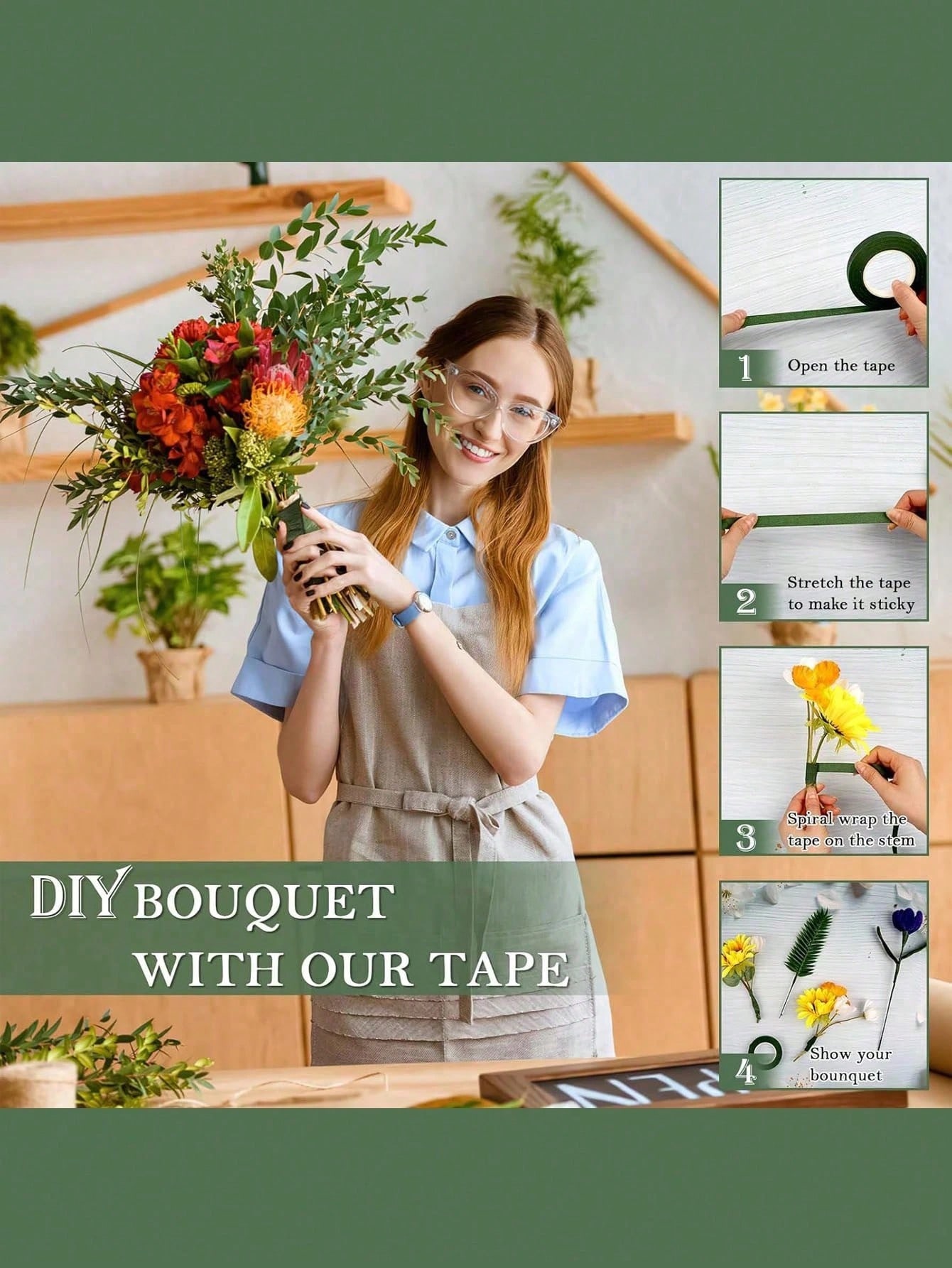 6 Rolls Floral Decorative Tape - Edge Tape Roll ulasan dan harga