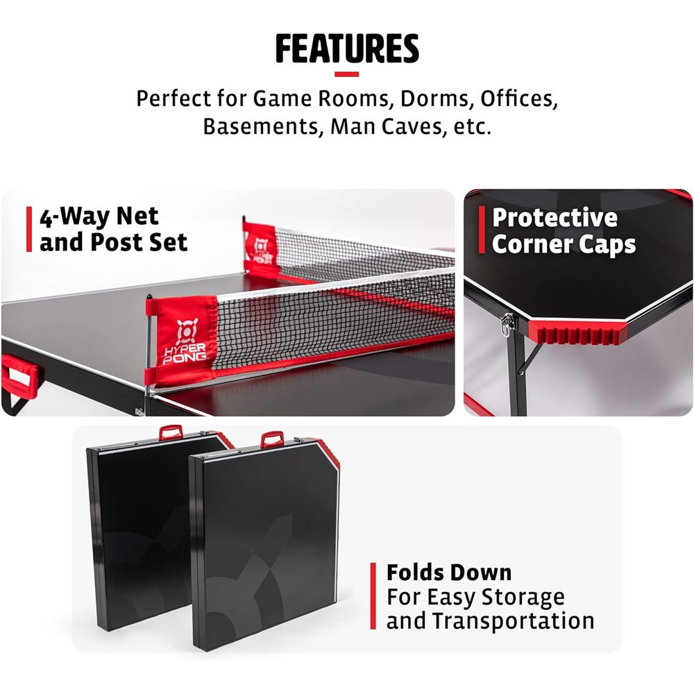 Hyper Pong 4-Way Table Tennis  - Table Tennis Or Tennis Table ulasan dan harga