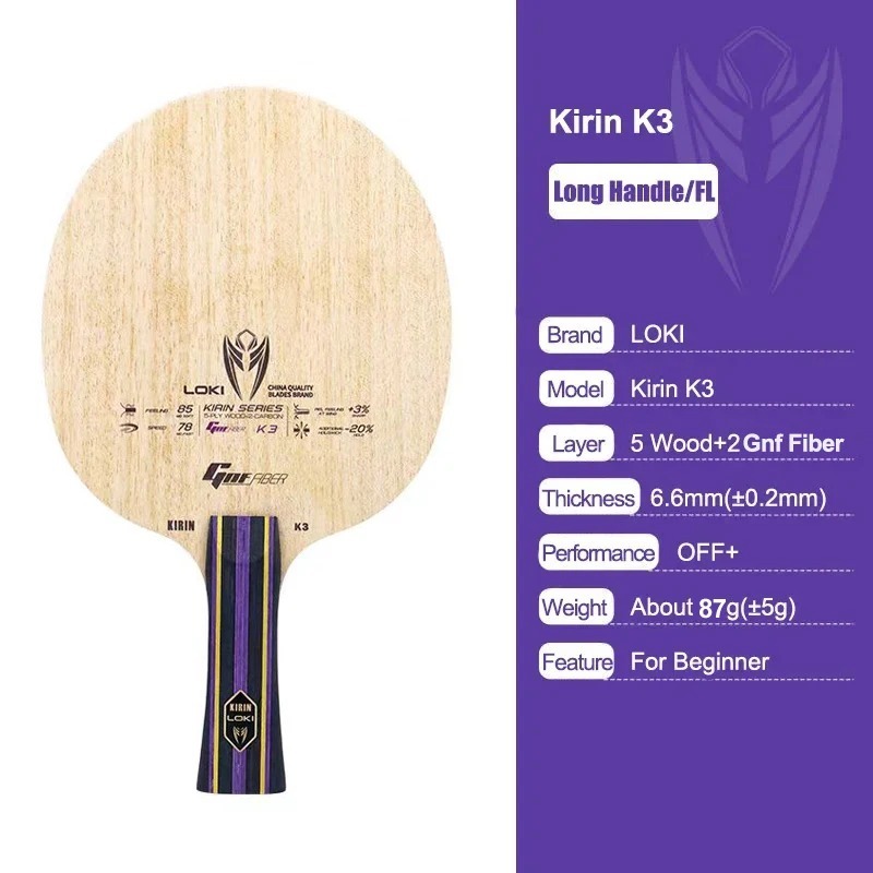 Original LOKI KIRIN K1/K2/K3 T - Table Tennis Yasaka ulasan dan harga