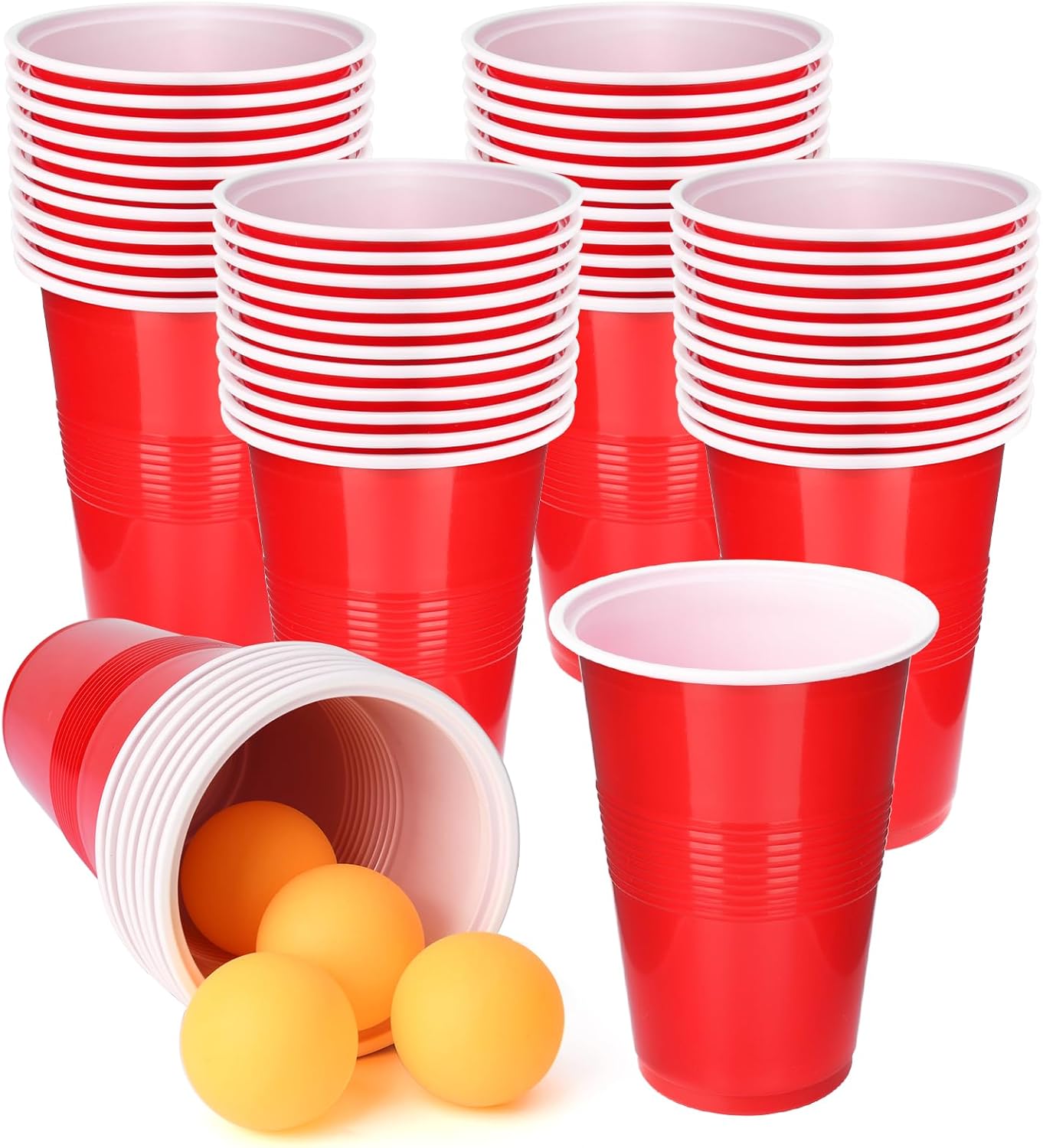 Cup Pong Game Set 22 Pcs 16 Oz - Table Tennis Olympics ulasan dan harga