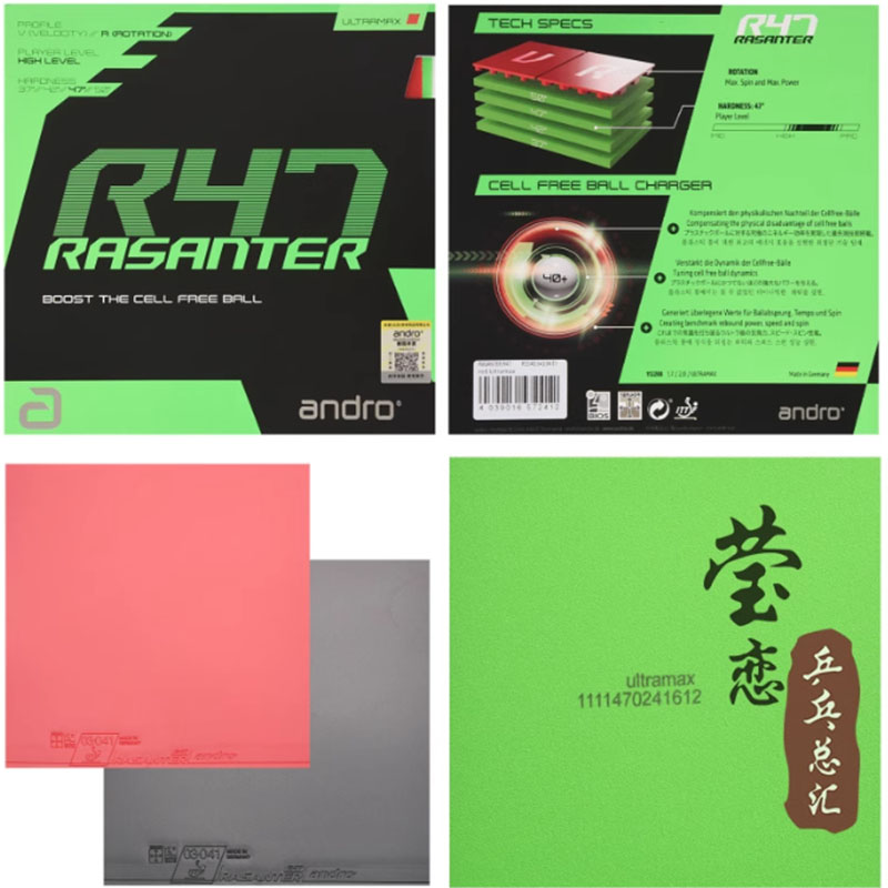 Andro Rasanter R45 47 50 C45 4 - Table Tennis Venue ulasan dan harga