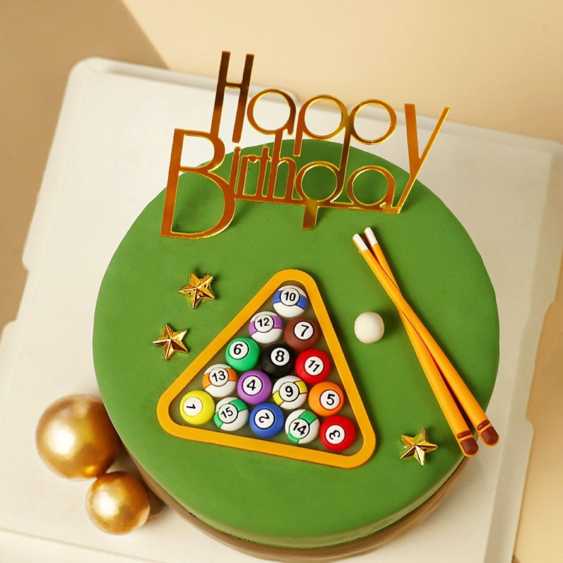 Billiard Ball Cake Decoration  - Table Tennis Olympics ulasan dan harga
