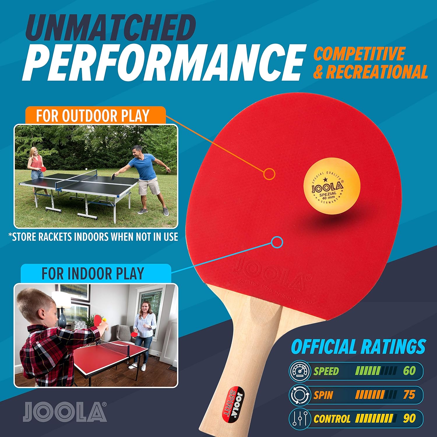 Table Tennis Paddles Set of 4, - Table Tennis Or Tennis Table ulasan dan harga