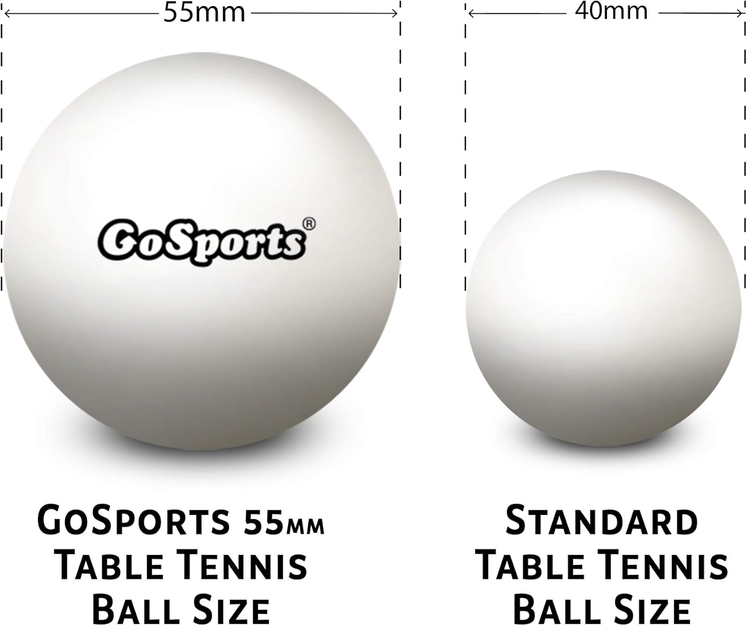 GoSports 55mm XL Table Tennis  - Table Tennis Or Tennis Table ulasan dan harga