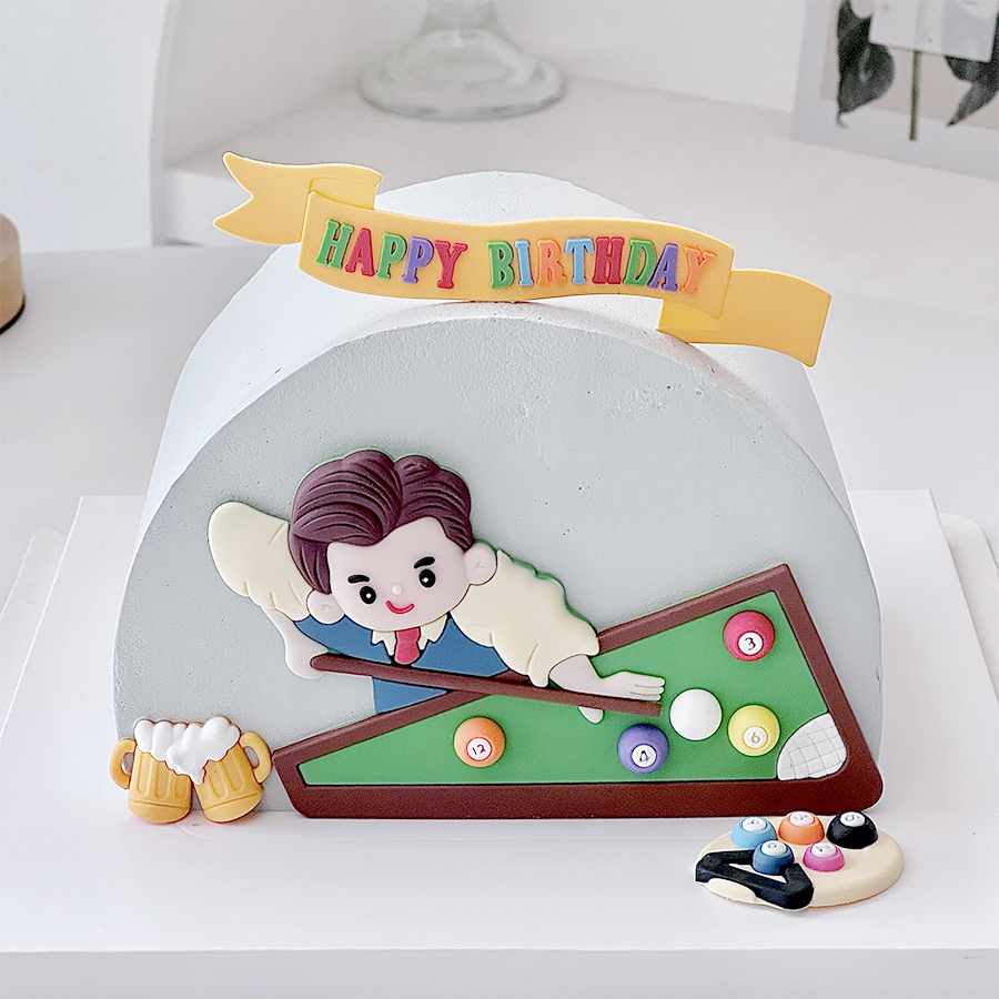 Billiard Cake Birthday Decorat - Table Tennis Venue ulasan dan harga