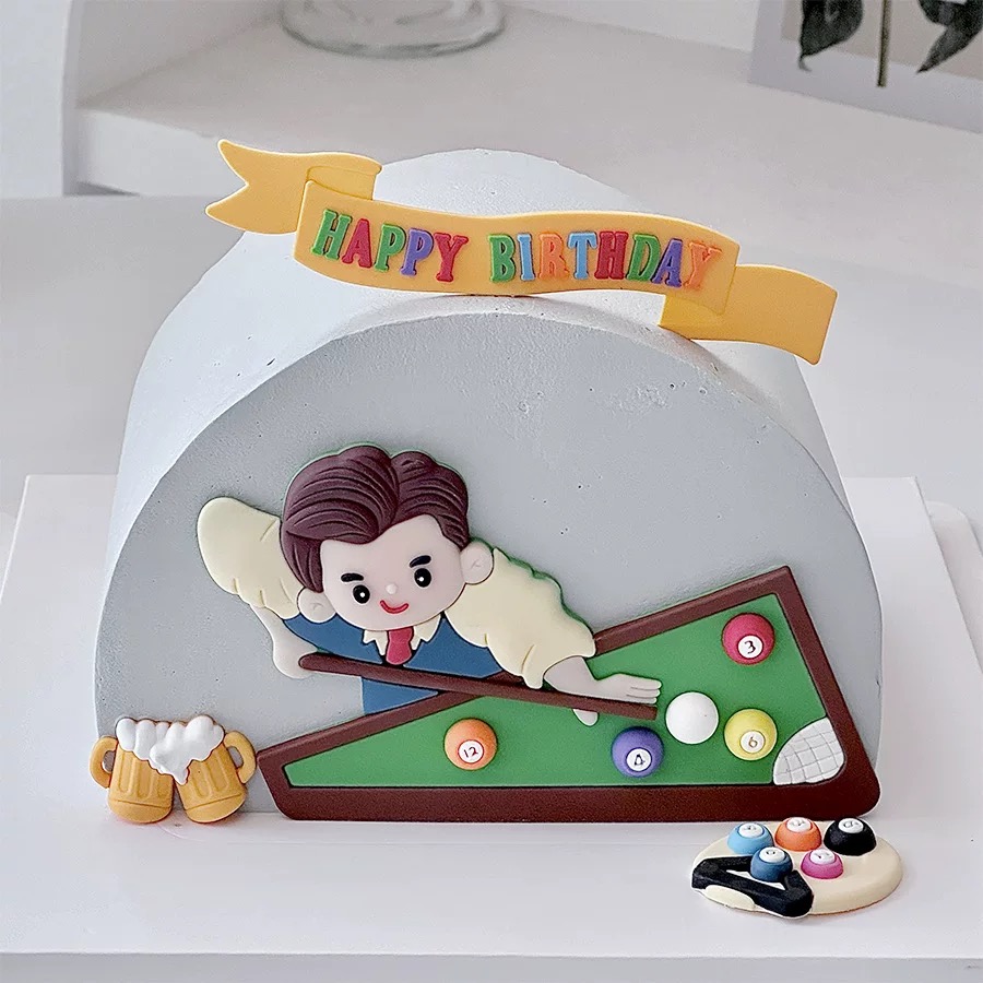 Billiard Cake Birthday Decorat - Table Tennis Venue ulasan dan harga