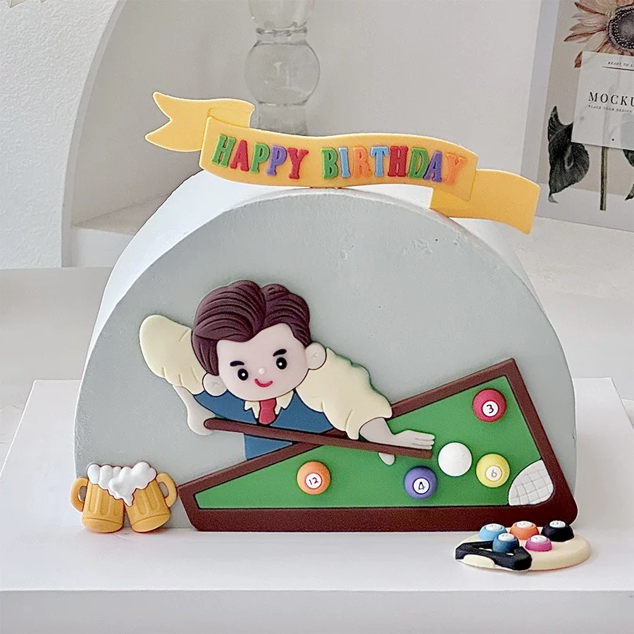 Billiard Cake Birthday Decorat - Table Tennis Venue ulasan dan harga