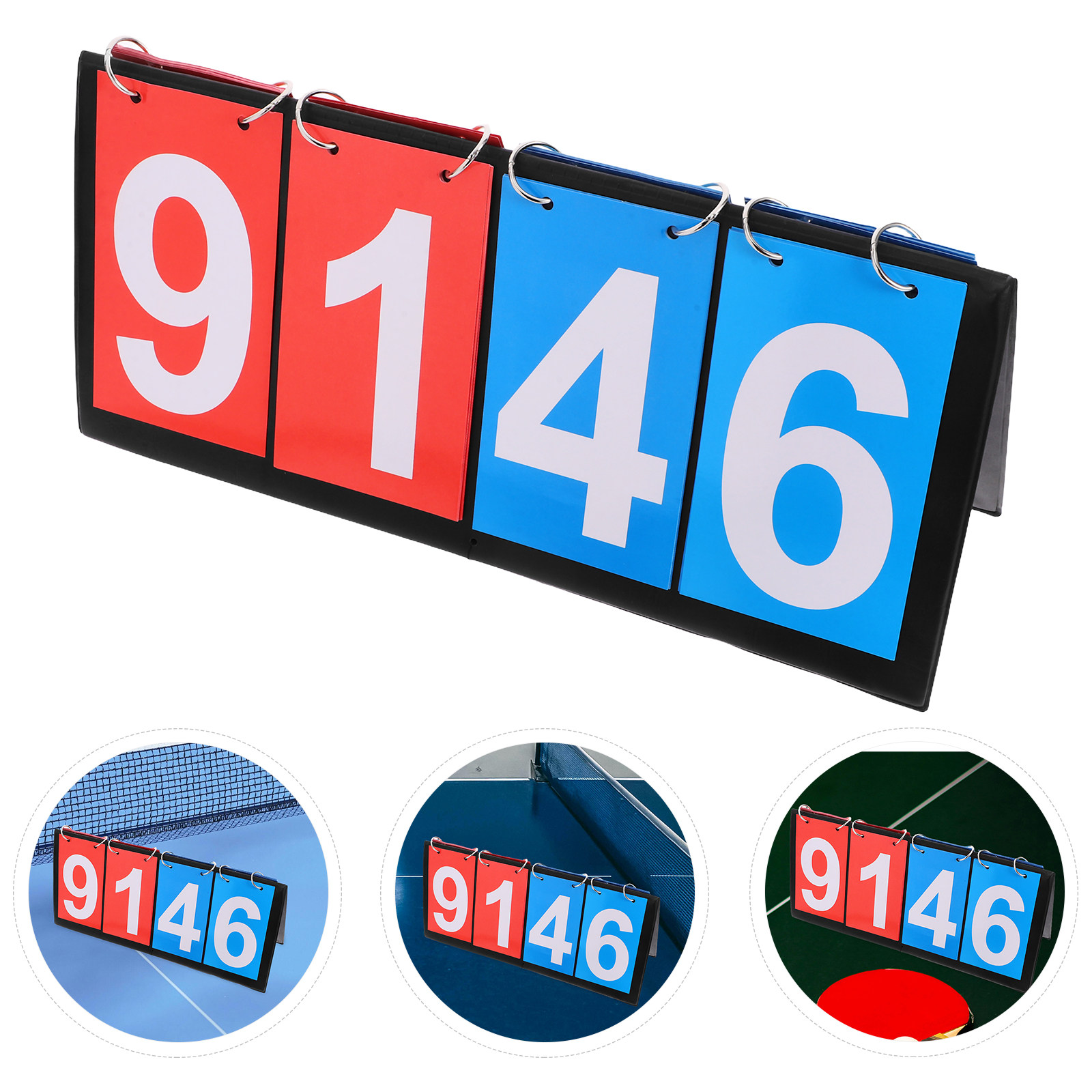 Portable Four Digit Flip Score - Table Tennis Score ulasan dan harga