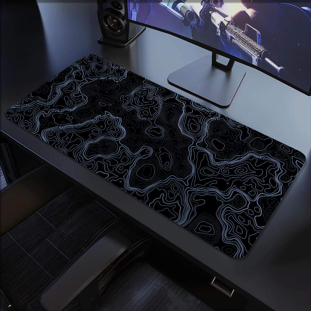 Map Multi Grey Abstract topogr - Table Tennis World ulasan dan harga