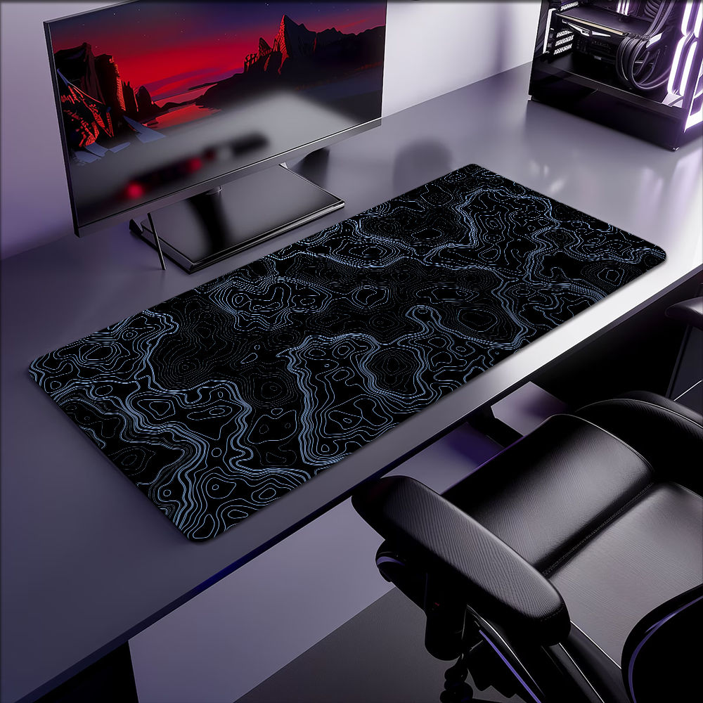 Map Multi Grey Abstract topogr - Table Tennis World ulasan dan harga